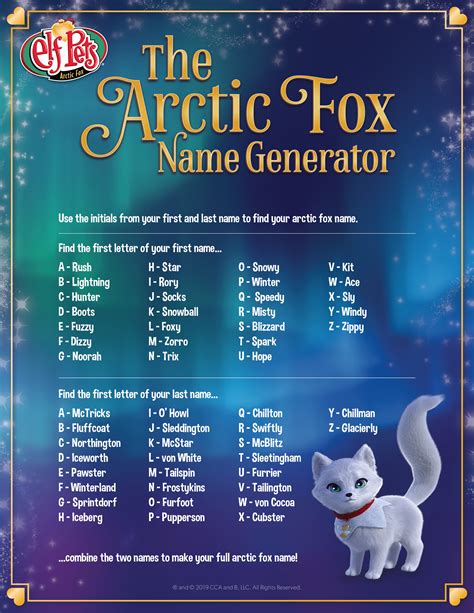 Find Your Arctic Fox Name! | The Elf on the Shelf