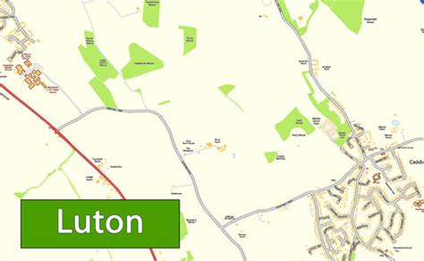 Luton Street Map | I Love Maps