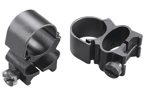 Weaver See-Thru Scope Mount/Ring Combo Matte Black Steel 1 Inch Tube Detachable Weaver Mount ...