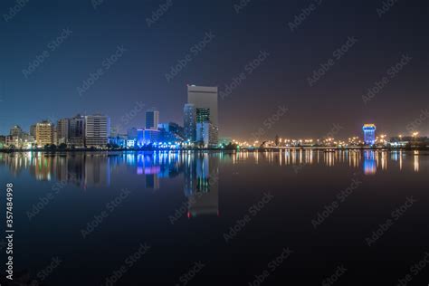 Jeddah City Center - Al Balad Night View, Jeddah Saudi Arabia Stock Photo | Adobe Stock