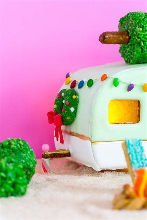 DIY Retro Camper Gingerbread House and Recipe | Sugar & Cloth