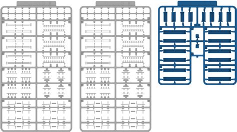 Long Seat Interior Set A (Blue) for 2 Cars for 4-door Cars | HLJ.com