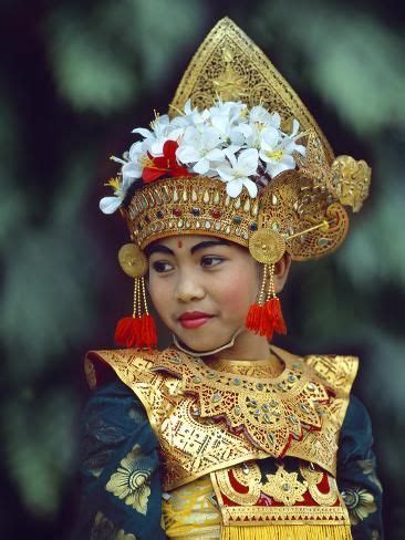 size: 24x18in Photographic Print: Young Balinese Dancer in Traditional Costume, Bali, Indonesia ...