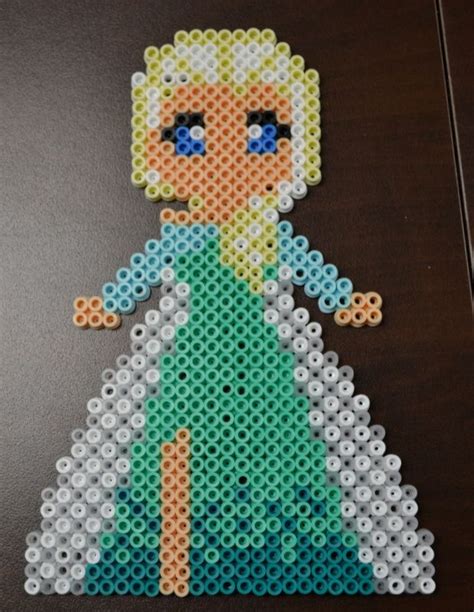 Princess Perler Beads Elsa