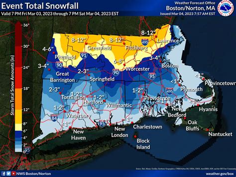 Massachusetts weather: Here are the snowfall totals from the winter ...