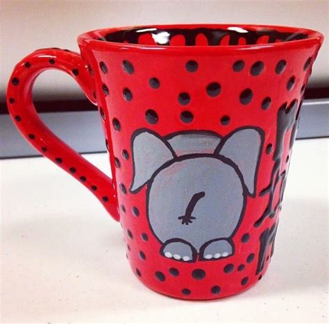 pyop-mug-idea-elephant | Pottery mugs, Paint your own pottery, Mugs