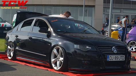 VW Passat B6 Bagged on Audi OEM Rims Tuning Story by Alberto - YouTube