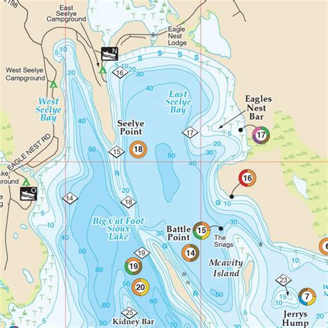 Fishing Hot Spots Lake Winnibigoshish Map by Fishing Hot Spots at Fleet ...