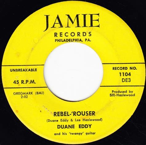 Duane Eddy And His 'Twangy' Guitar – Rebel-'Rouser (1958, Vinyl) - Discogs