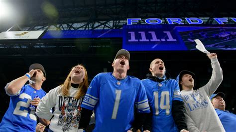 Lions fans hit record noise levels again at Ford Field in game against ...