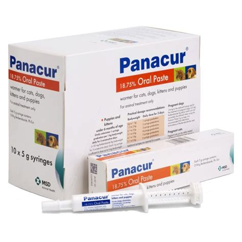 Worming Paste Panacur for Roundworms in Dogs and Cats