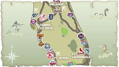 Florida Grapefruit League map