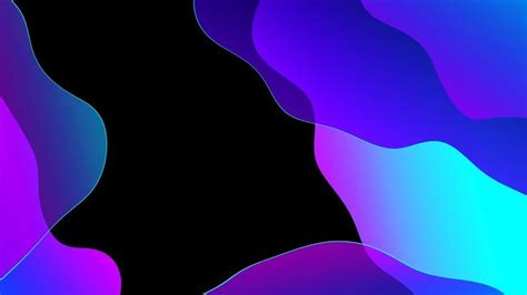 Gradient Liquid Blue Shapes Looped Animation Background | Free Footage