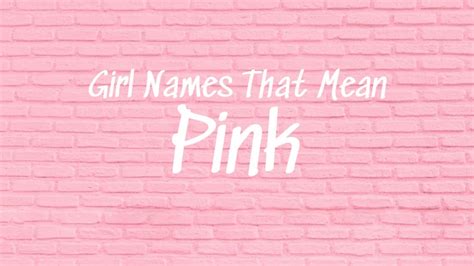 Girl Names That Mean Pink | MomsWhoThink.com