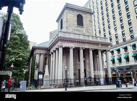 kings chapel "king chapel" boston Stock Photo - Alamy