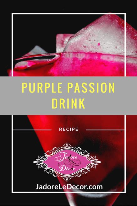 The Friday Fix: Purple Passion Drink | J'adore le Décor