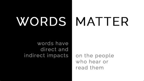 Words Matter