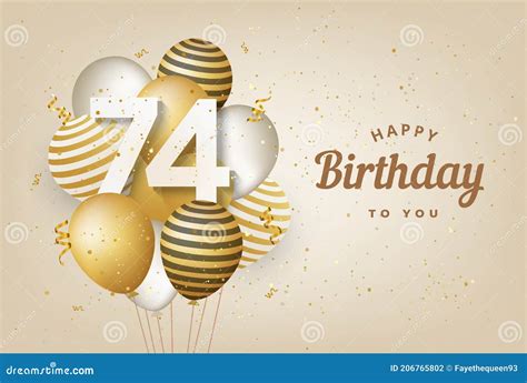 74th Birthday Card Wishes Royalty-Free Cartoon | CartoonDealer.com #205622516