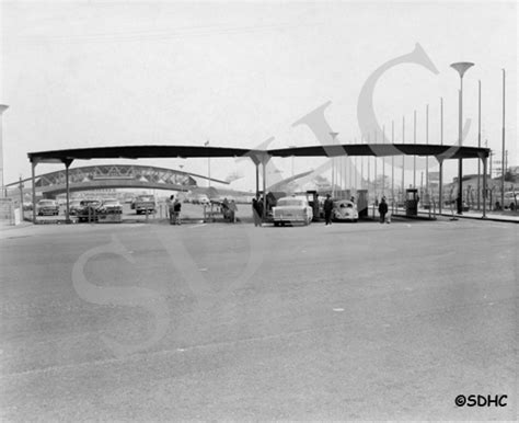 U.S. and Mexico border crossing - 1966 - San Diego History Center