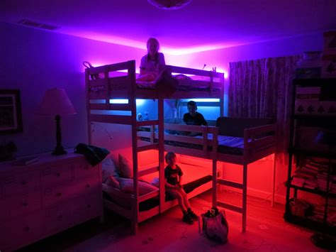 Earth Science :: Bunk Beds & LEDs | Bunk bed lights, Boys bedroom bunk beds, Bunk beds