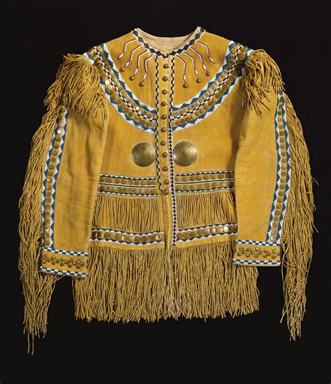 Fine Western Apache Beaded and Fringed Tailored Hide Shirt | lot ...