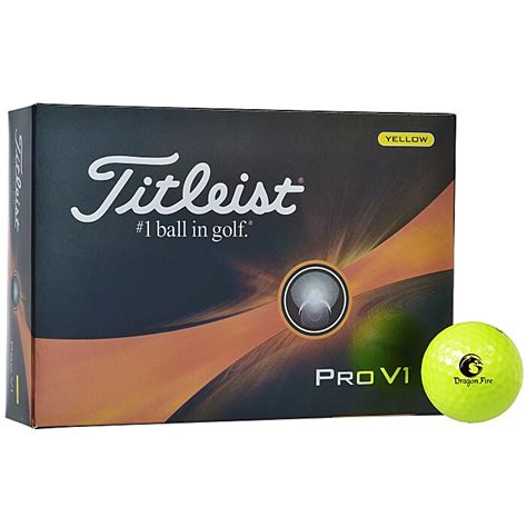 Titleist Pro V1 Yellow Golf Ball - Dozen - Factory Direct 100124-Y-FD ...