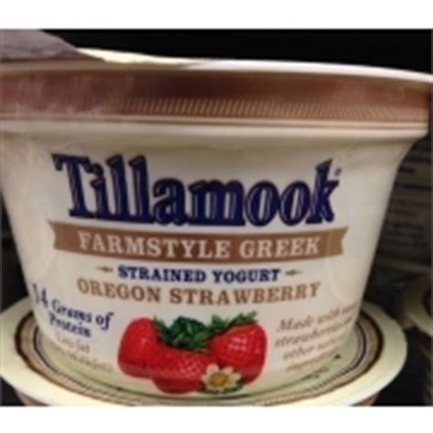 Tillamook Greek Yogurt, Strawberry: Calories, Nutrition Analysis & More | Fooducate