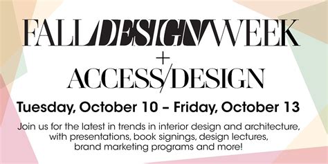 Fall Design Week 2023 SAVE THE DATE - The Houston Design District