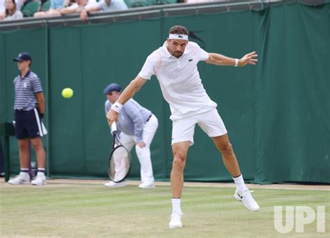 Photo: Grigor Dimitrov Vs Frances Tiafoe at Wimbledon 2023 - LON2023070855 - UPI.com