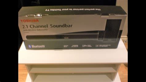 Toshiba 2.1 Channel Sound Bar with Wireless Subwoofer Remote Control ...