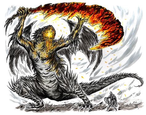 Magma Wyrm Inked-2022 : r/ImaginaryDarkSouls