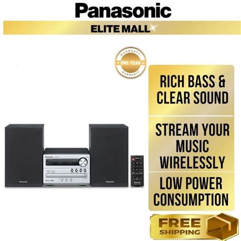 PANASONIC SC-PM250 HIFI SYSTEM 20W BLUETOOTH CD SC-PM250GSXS | Lazada