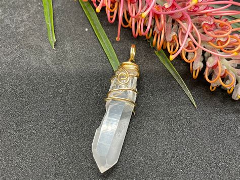 Lemurian Seed crystal pendant | Etsy