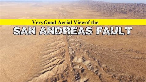 Aerial View of San Andreas Fault Earthquake Fault Line Running through Carrizo Plain of ...