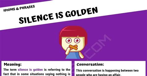 Silence is Golden: What Does the Interesting Saying "Silence is Golden" Mean? • 7ESL