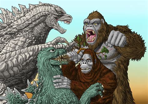 Godzilla vs King Kong Evolution by AmirKameron on DeviantArt