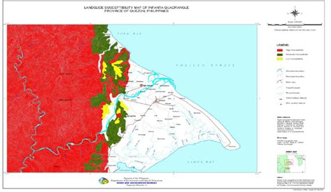 Landslide Susceptibility map of Infanta, Quezon in the Philippines ...