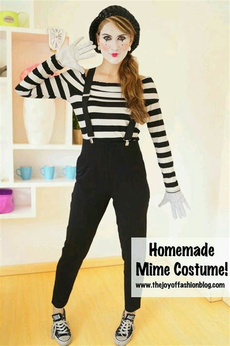 Pin by Jess on Fiestas creatividad | Homemade halloween costumes, Mime ...