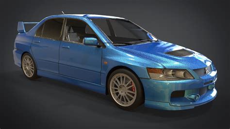 3D asset Mitsubishi Lancer Evolution IX | CGTrader