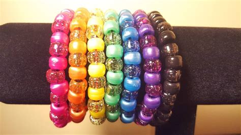 Rainbow Set of 7 Beaded Bracelets - Etsy