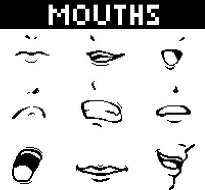 Download Angry Mouth Drawing At Getdrawings - Pixel Art Mouth PNG Image ...