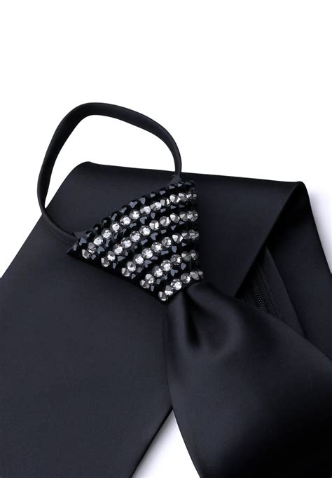 Zip Tie Blk w Rhinestones | zip tie