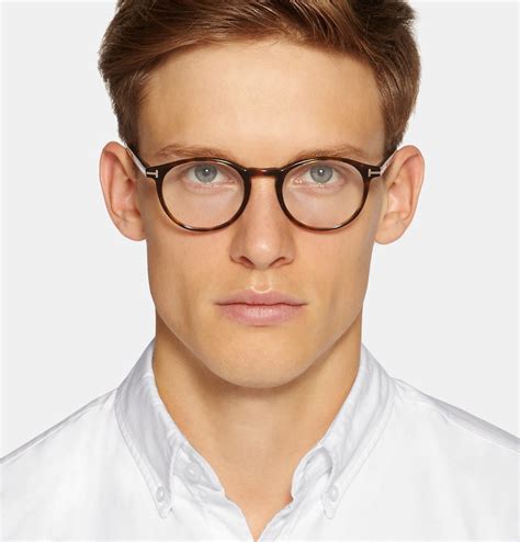Tom Ford - Round-Frame Tortoiseshell Acetate Optical Glasses | Designer glasses for men, Optical ...