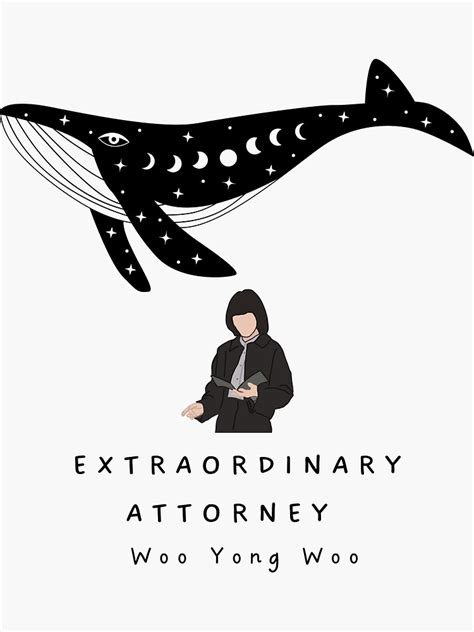 "extraordinary attorney Woo Yong Woo" Sticker for Sale by paintingtour | Redbubble