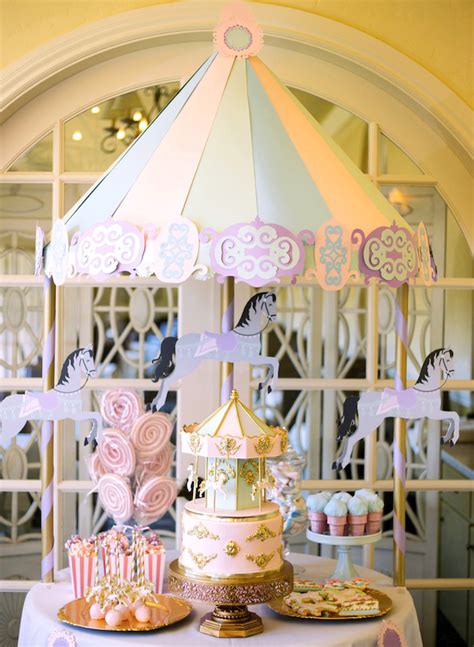 Kara's Party Ideas Carousel of Dreams Birthday Party | Kara's Party Ideas