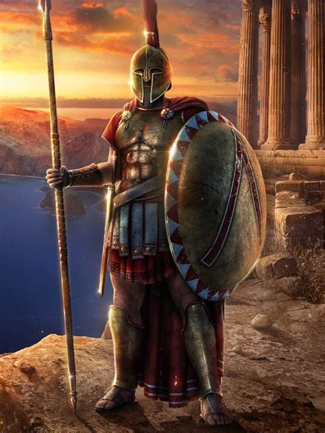 Spartan Warrior - King Agesilaus, upon being shown the huge defensive walls of a neighboring ...