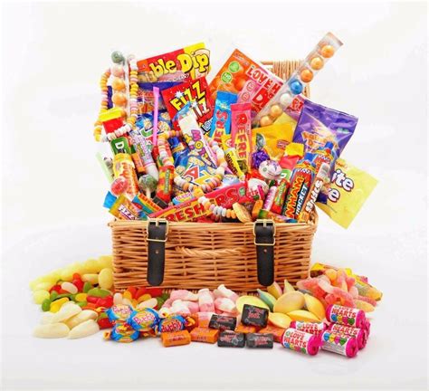 Sweet Hamper Gift Box Retro Mix Sweets Choose Size Birthday Thank You ...