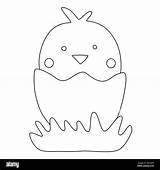 Cracked Egg Coloring Page sketch template