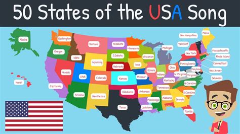 Fifty States of America Song - Learn the 50 States!