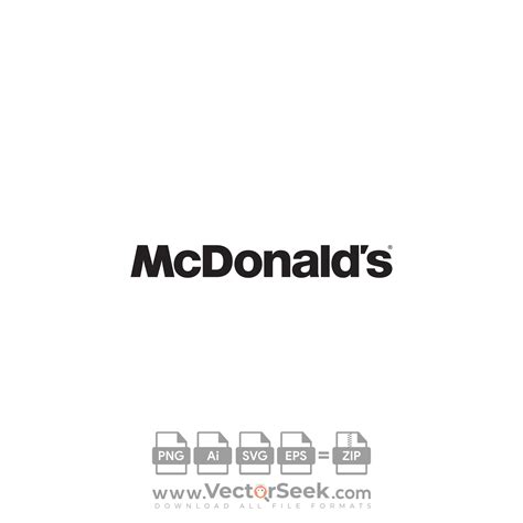 McDonald’s Black Text Logo Vector - (.Ai .PNG .SVG .EPS Free Download)